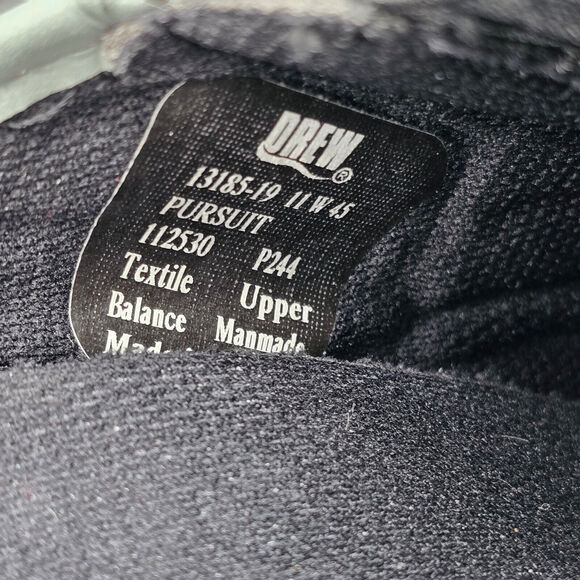 Drew Pursuit Clogs Women's 11 Wide Black Mesh Slip Resist Orthotic Comfort Shoes - Picture 9 of 11